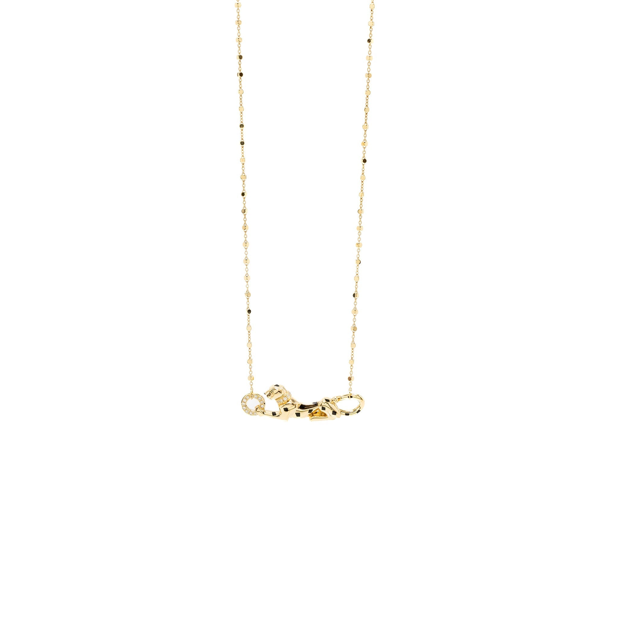CARTIER PANTHERE DE CARTIER NECKLACE TSAVORITE GARNETS YELLOW GOLD, DIAMONDS