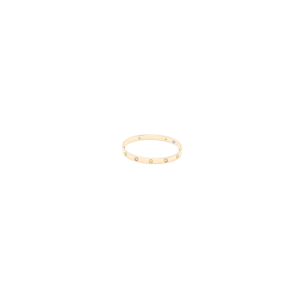 CARTIER LOVE BRACELET ROSE GOLD, 4 DIAMONDS