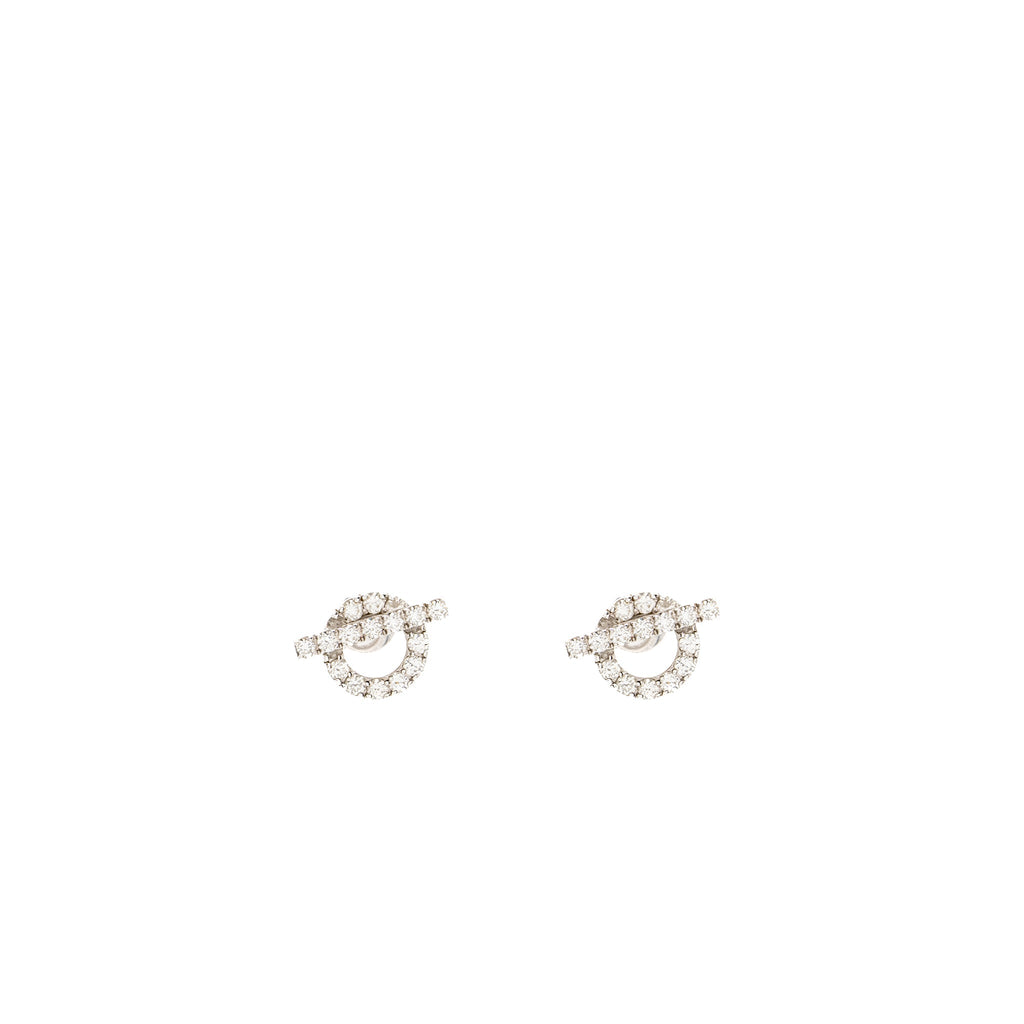 HERMES FINESSE EARRINGS WHITE GOLD / DIAMONDS