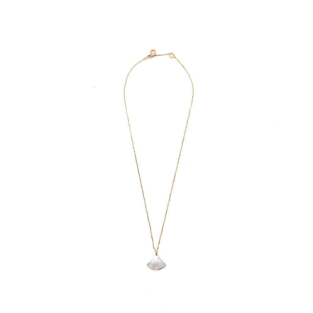 BVLGARI DIVAS’ DREAM NECKLACE MOTHER OF PEARL WITH DIAMOND ROSE GOLD