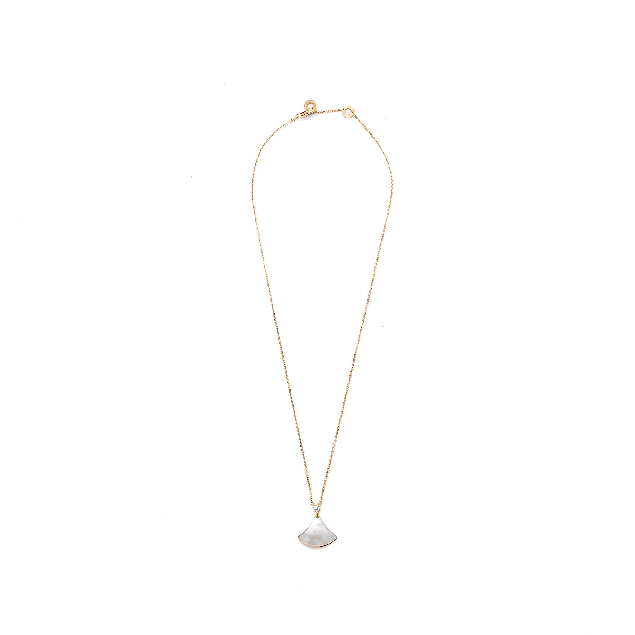 BVLGARI DIVAS’ DREAM NECKLACE MOTHER OF PEARL WITH DIAMOND ROSE GOLD