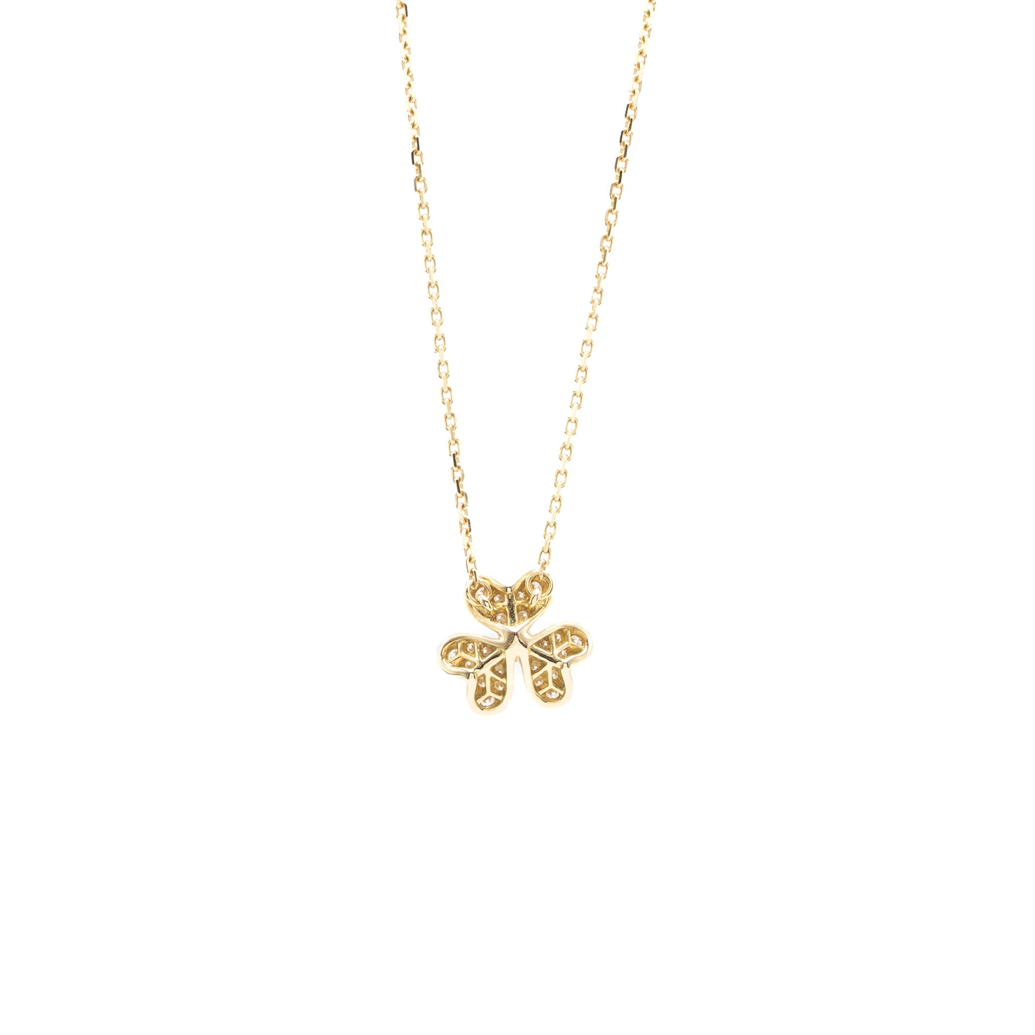 VAN CLEEF & ARPELS FRIVOLE PENDANT YELLOW GOLD DIAMONDS