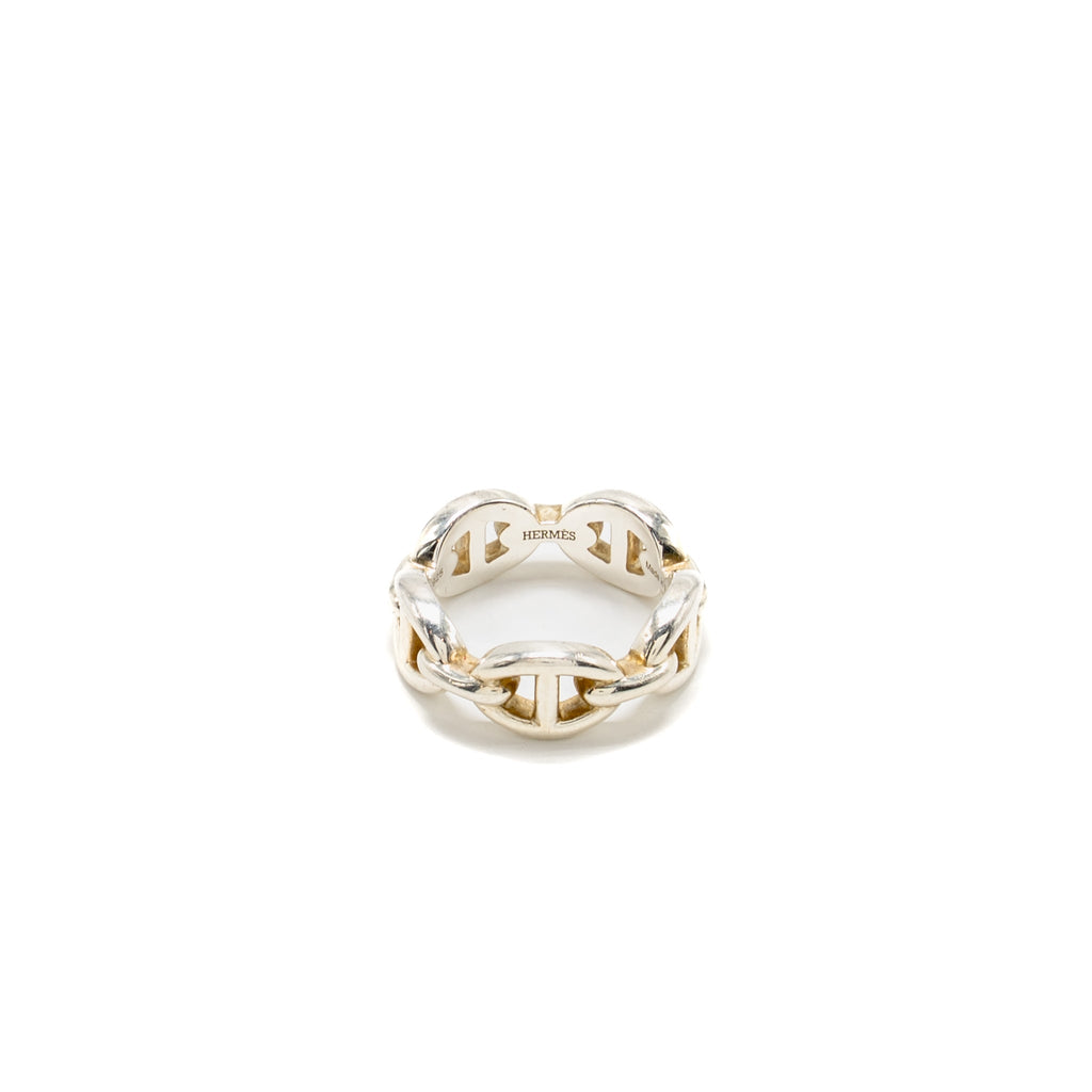 HERMES CHAINE D’ANCRE ENCHAINEE RING STERLING SILVER