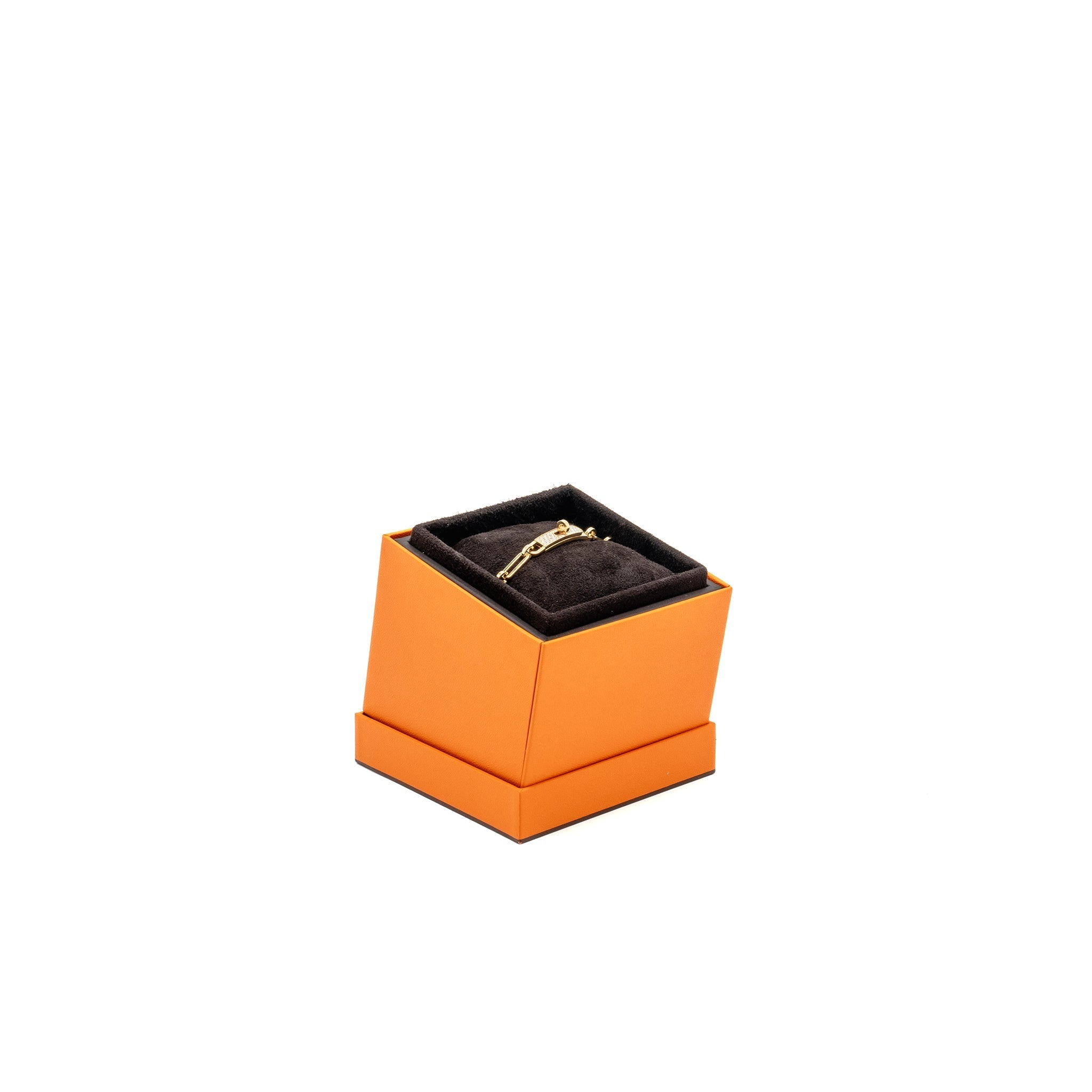 HERMES KELLY CHAINE BRACELET YELLOW GOLD/DIAMONDS