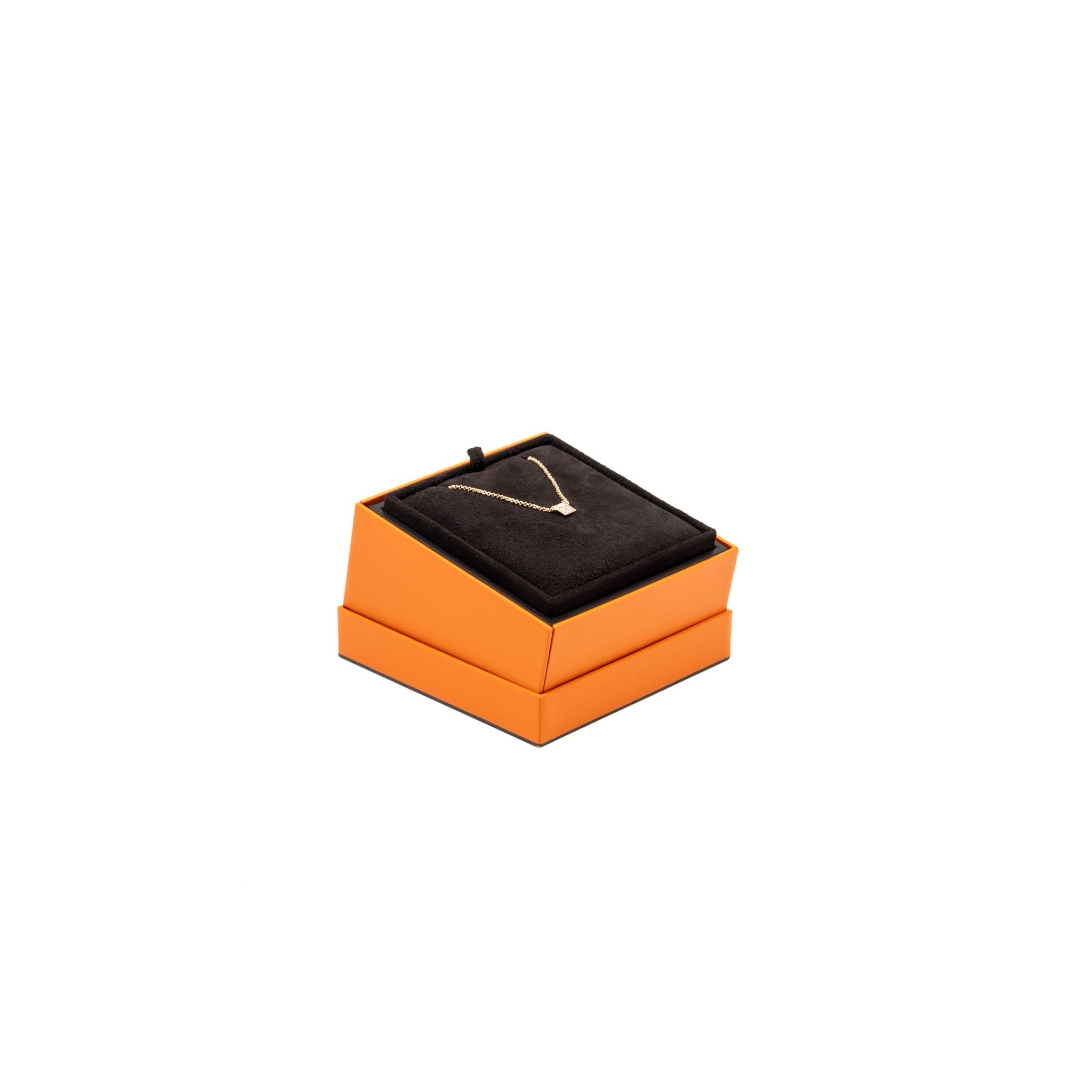 HERMES CLOU D'H PENDANT ROSE GOLD/DIAMONDS