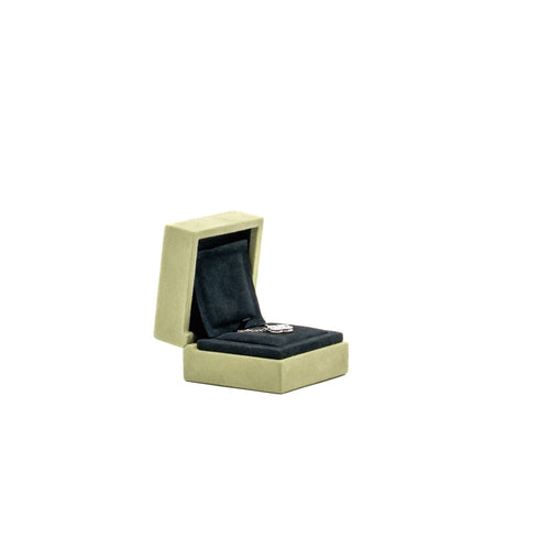 VAN CLEEF & ARPELS VINTAGE ALHAMBRA PENDANT WHITE GOLD, CHALCEDONY