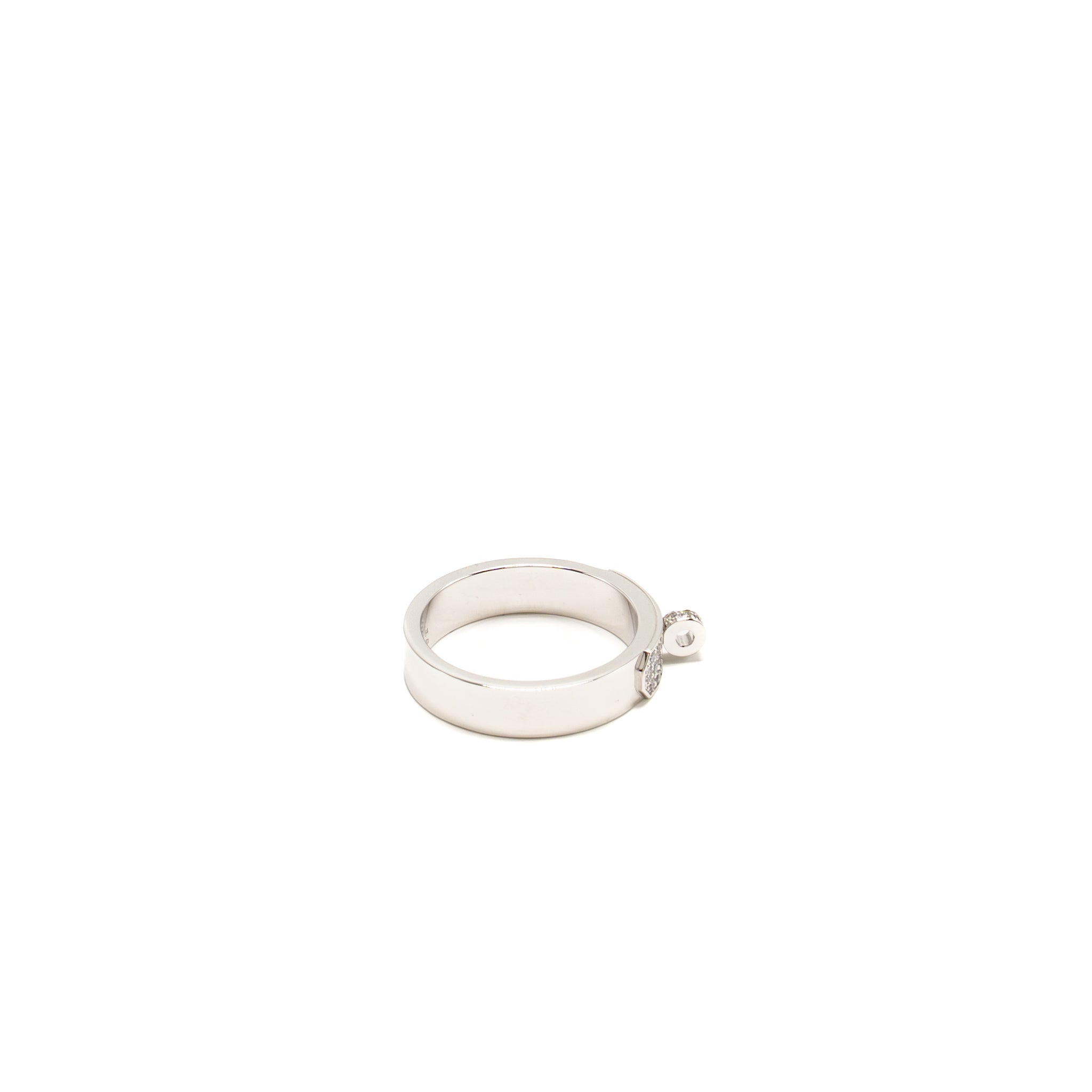HERMES KELLY RING WHITE GOLD DIDMONDS