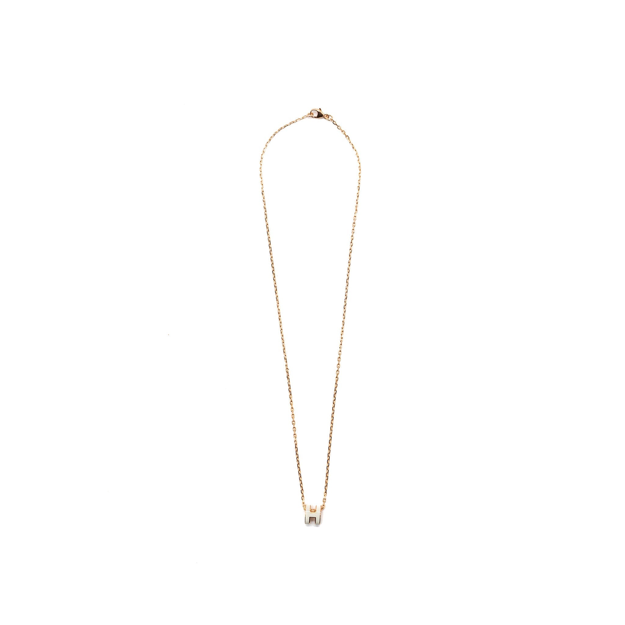 HERMES MINI POP H PENDANT BLANC RGHW