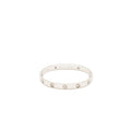 CARTIER LOVE BRACELET WHITE GOLD WITH 4 DIAMONDS