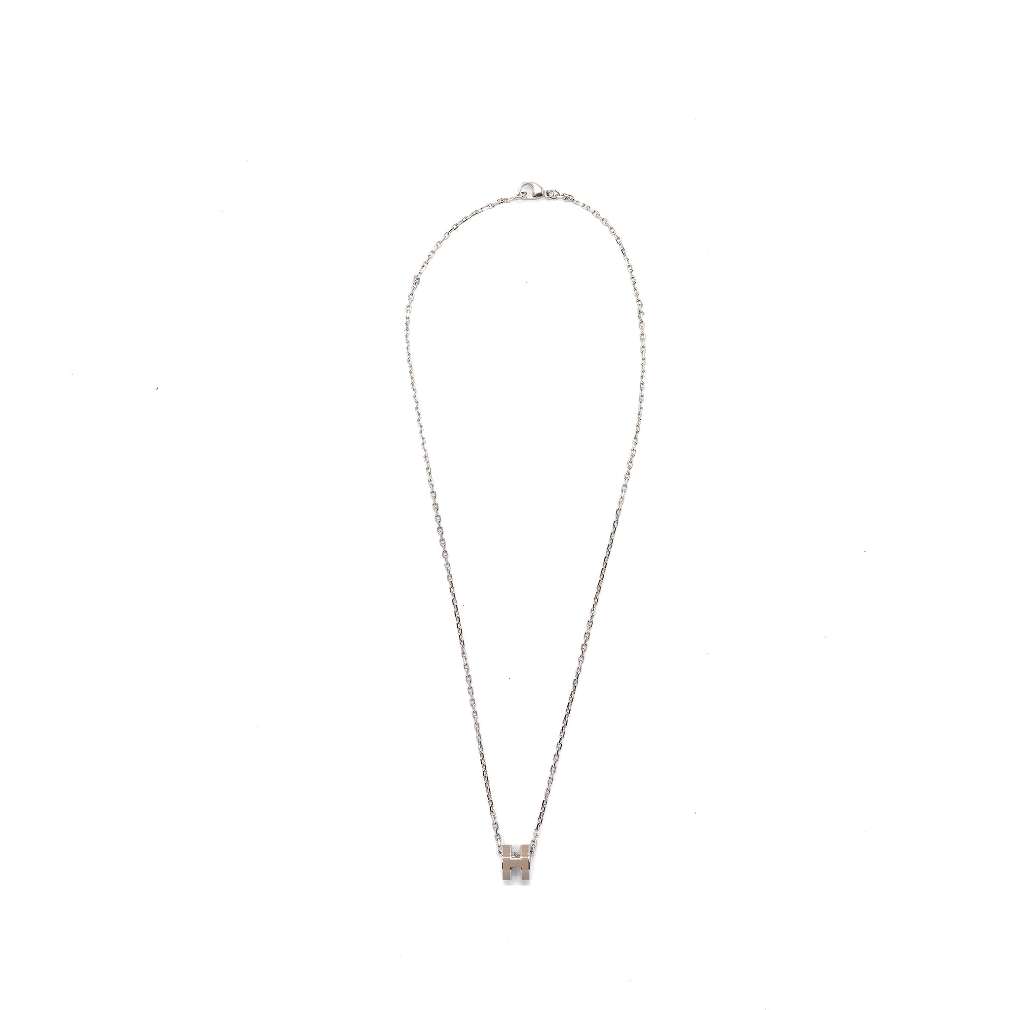 HERMES MINI POP H PENDANT MARRON GLACE SHW