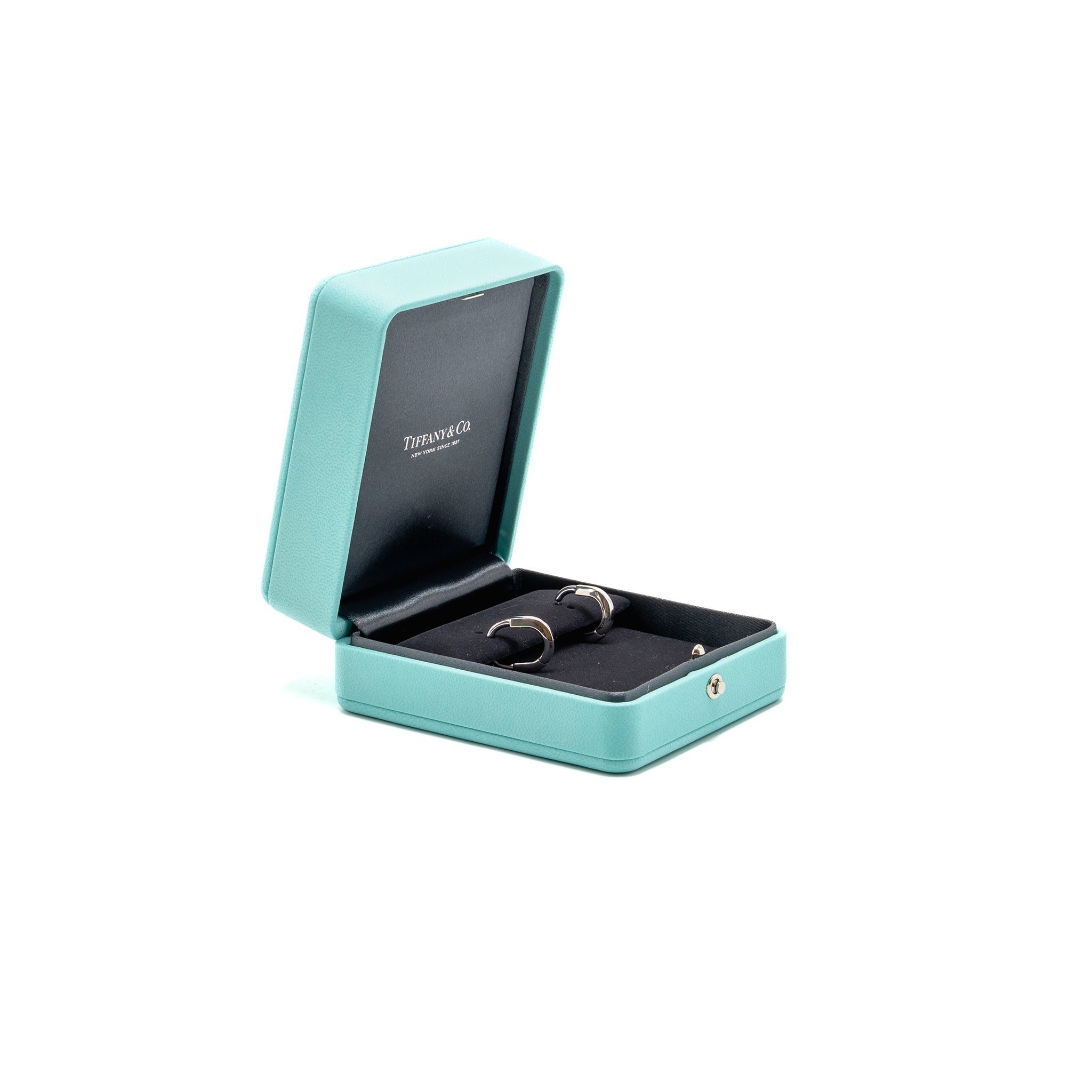 TIFFANY LOCK EARRINGS WHITE GOLD