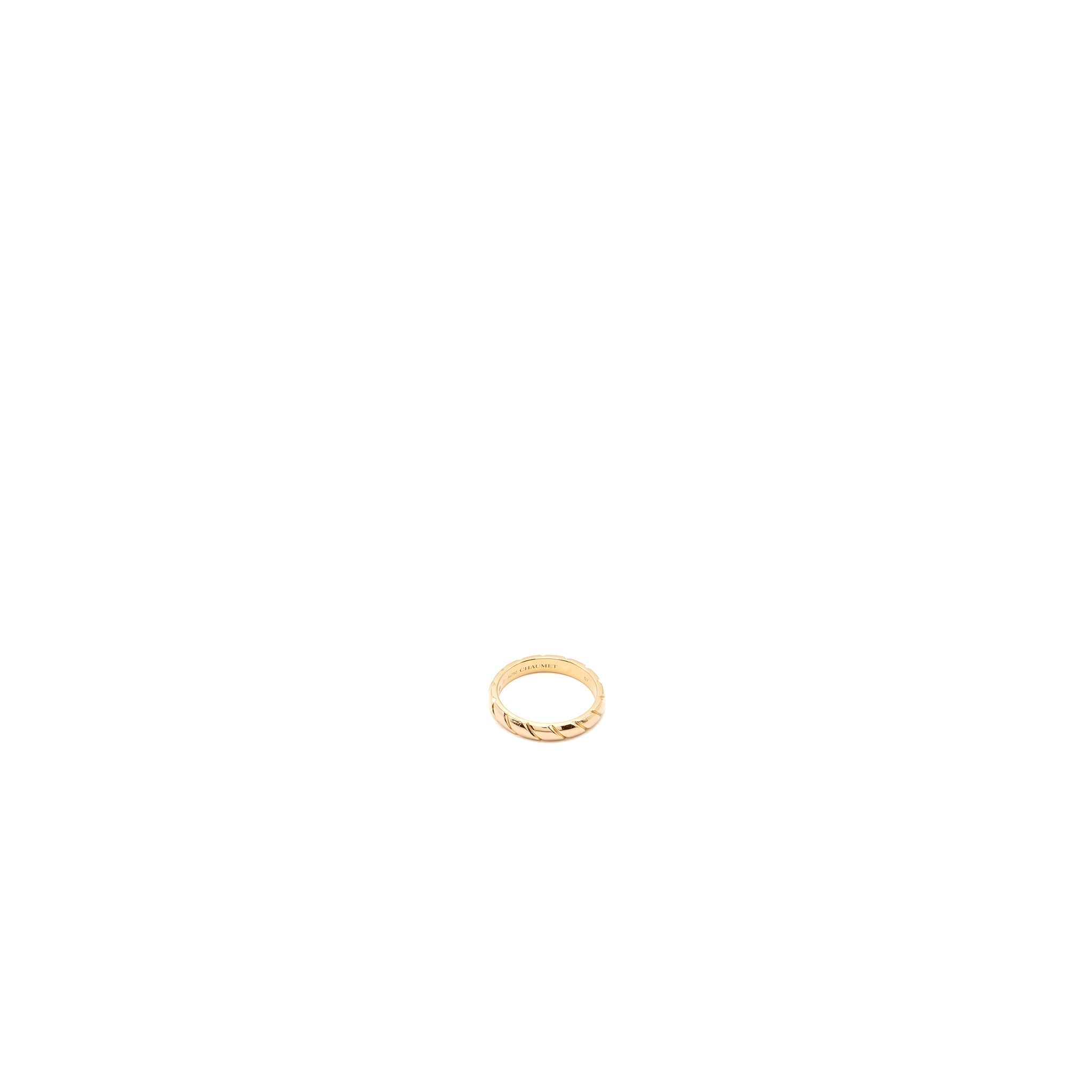 CHAUMET WEDDING BAND TORSADE 3.5MM ROSE GOLD
