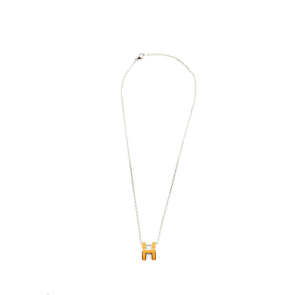 HERMES POP H PENDANT ORANGE SOIE SHW