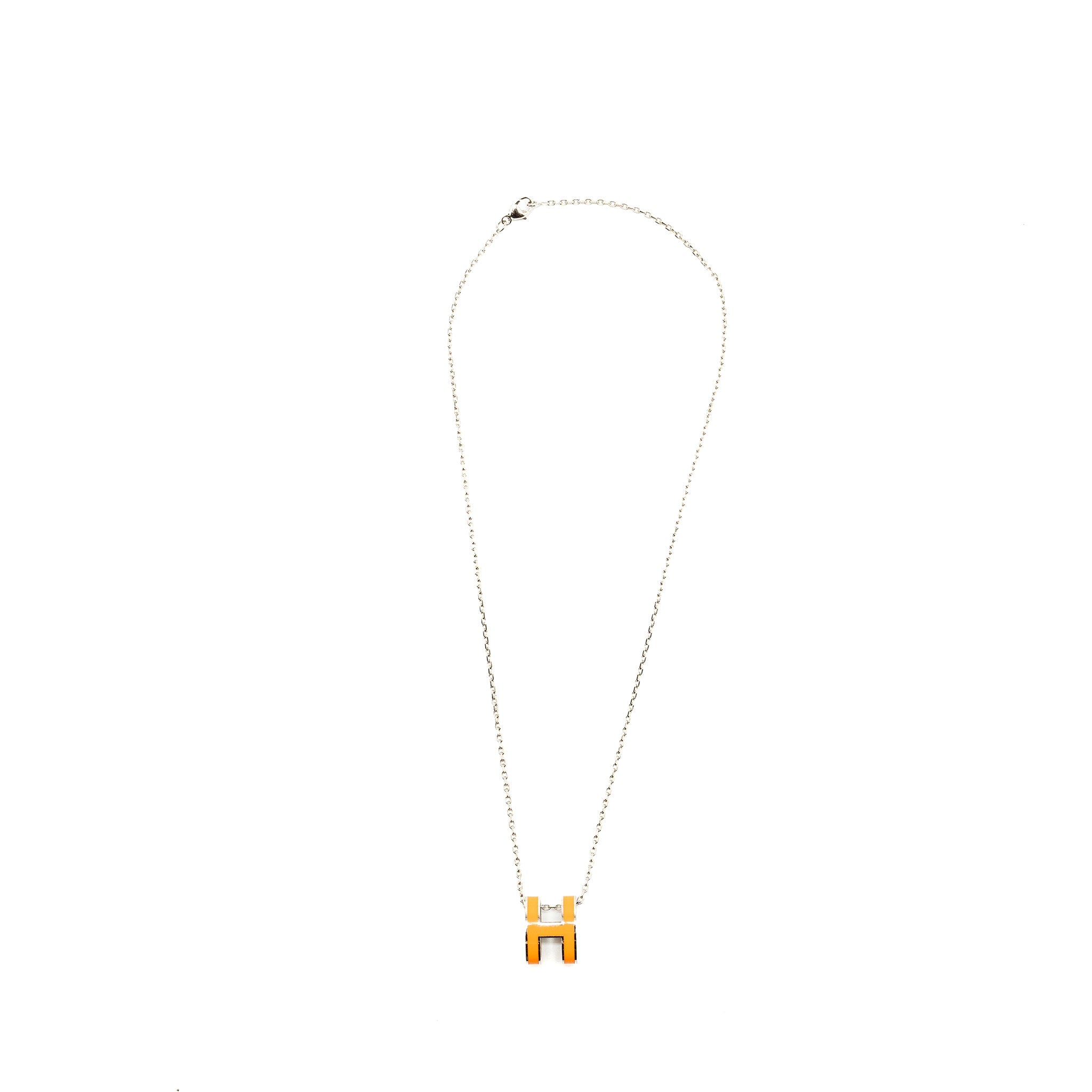 HERMES POP H PENDANT ORANGE SOIE SHW