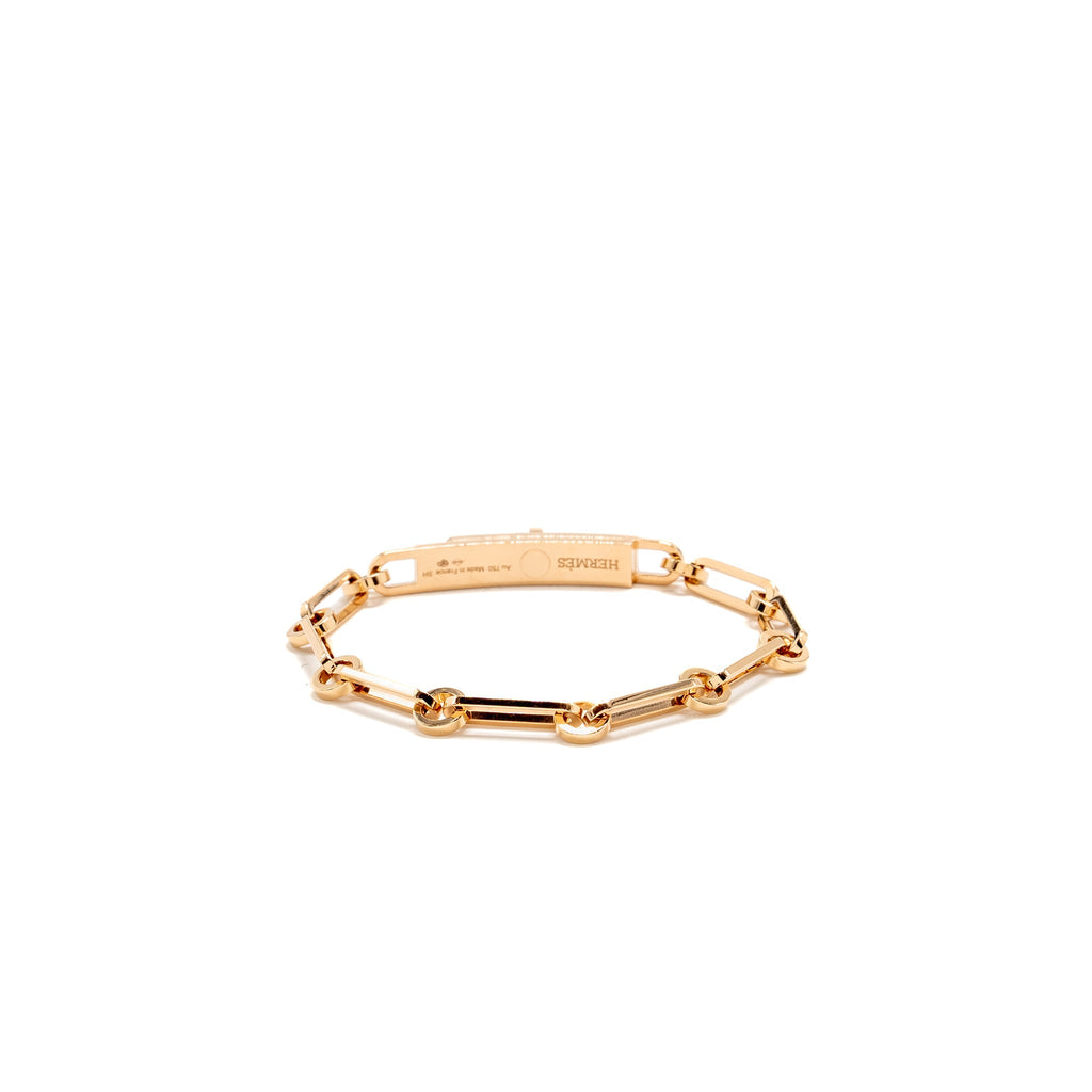HERMES KELLY CHAINE BRACELET ROSE GOLD, DIAMONDS