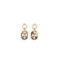 HERMES LA CORNE ET LA LAQUE EARRINGS MULTICOLOR GHW