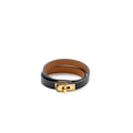 HERMES SIZE T2 MINI KELLY DOUBLE TOUR BRACELET SWIFT BLACK GHW STAMP Z