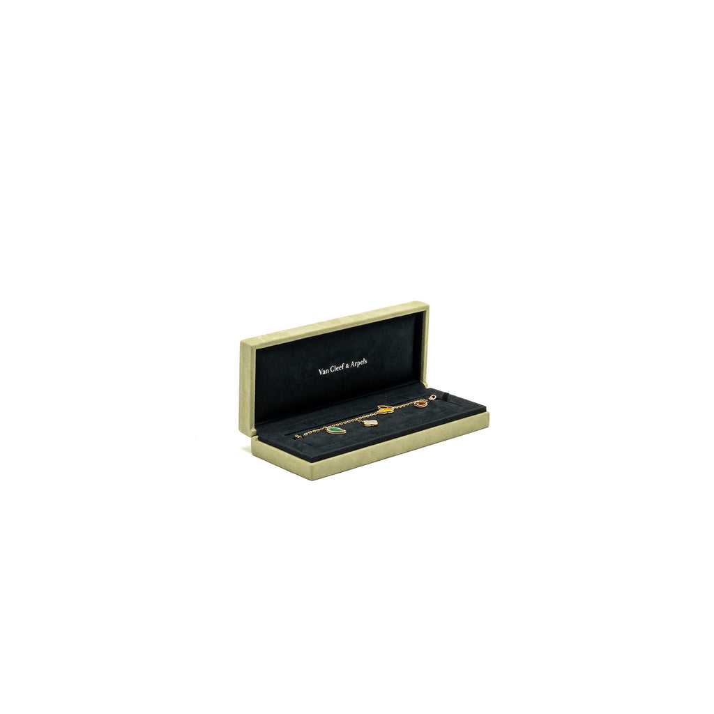 VAN CLEEF & ARPELS LUCKY ALHAMBRA 4-MOTIF BRACELET YELLOW GOLD