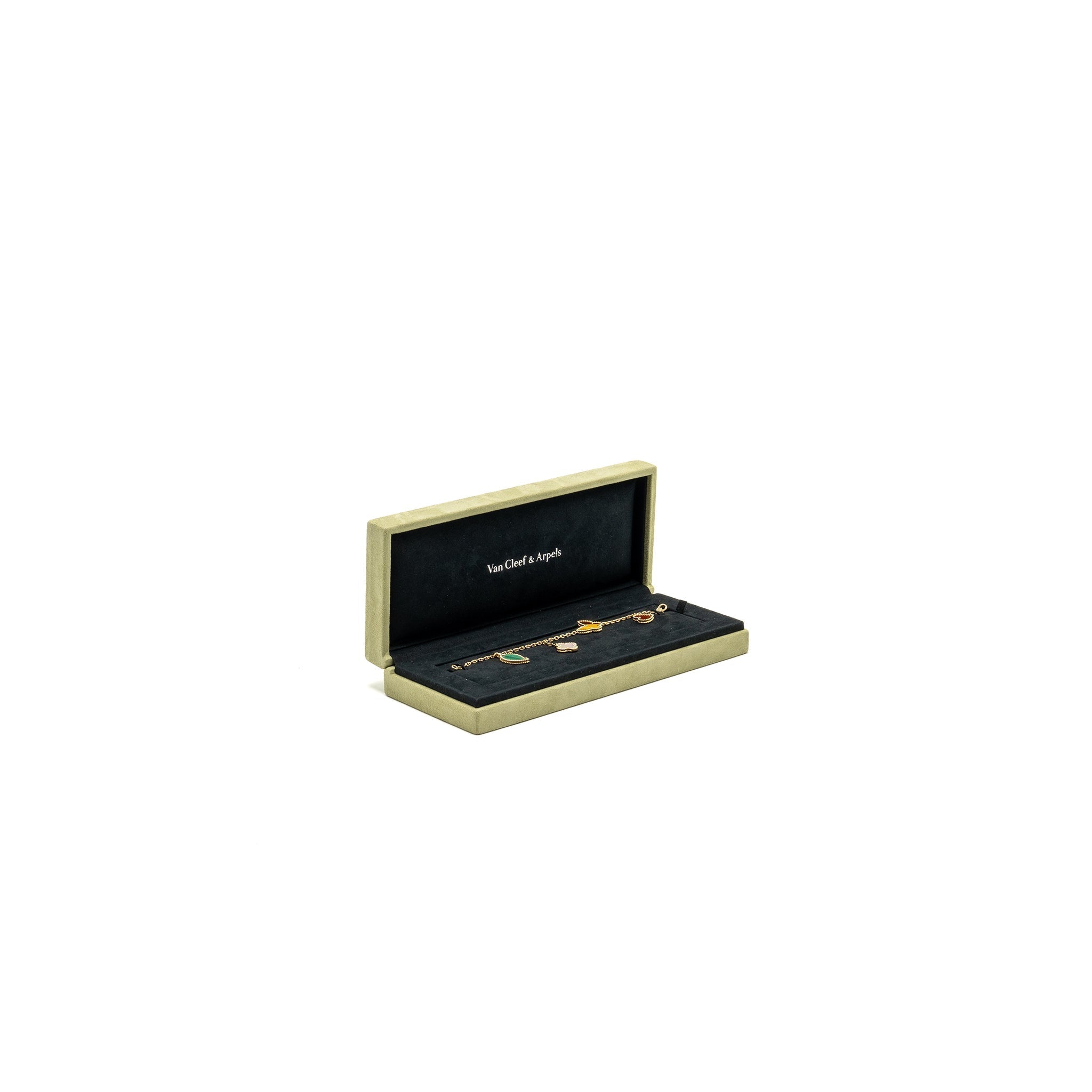 VAN CLEEF & ARPELS LUCKY ALHAMBRA 4-MOTIF BRACELET YELLOW GOLD