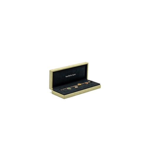 VAN CLEEF & ARPELS LUCKY ALHAMBRA 4-MOTIF BRACELET YELLOW GOLD