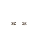 CHAUMET JEUX DE LIENS STUD EARRINGS WHITE GOLD / DIAMONDS (SELL IN SET)
