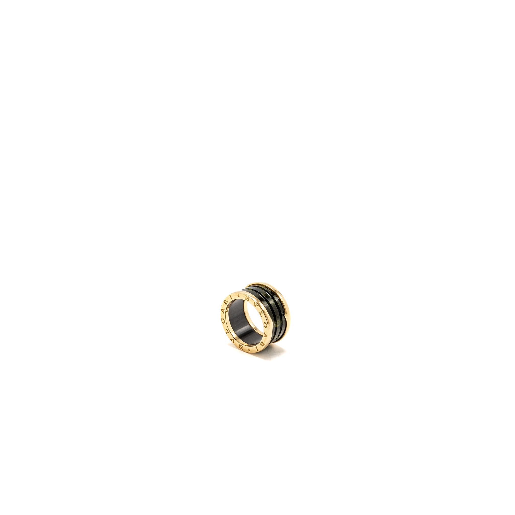 BVLGARI B.ZERO RING GREEN MARBLE ROSE GOLD