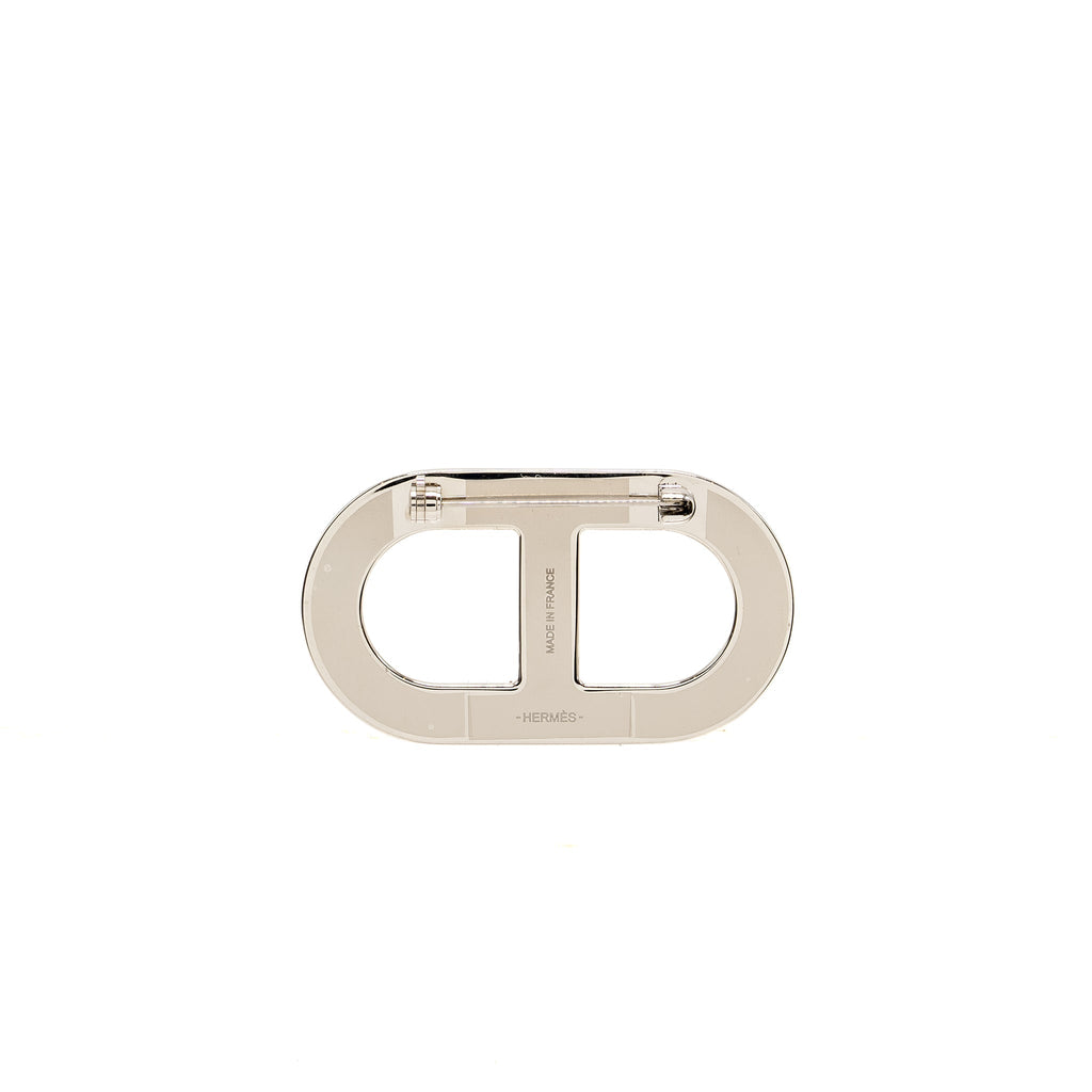 HERMES CHAINE D’ANCRE BROOCH EPSOM GOLD SHW