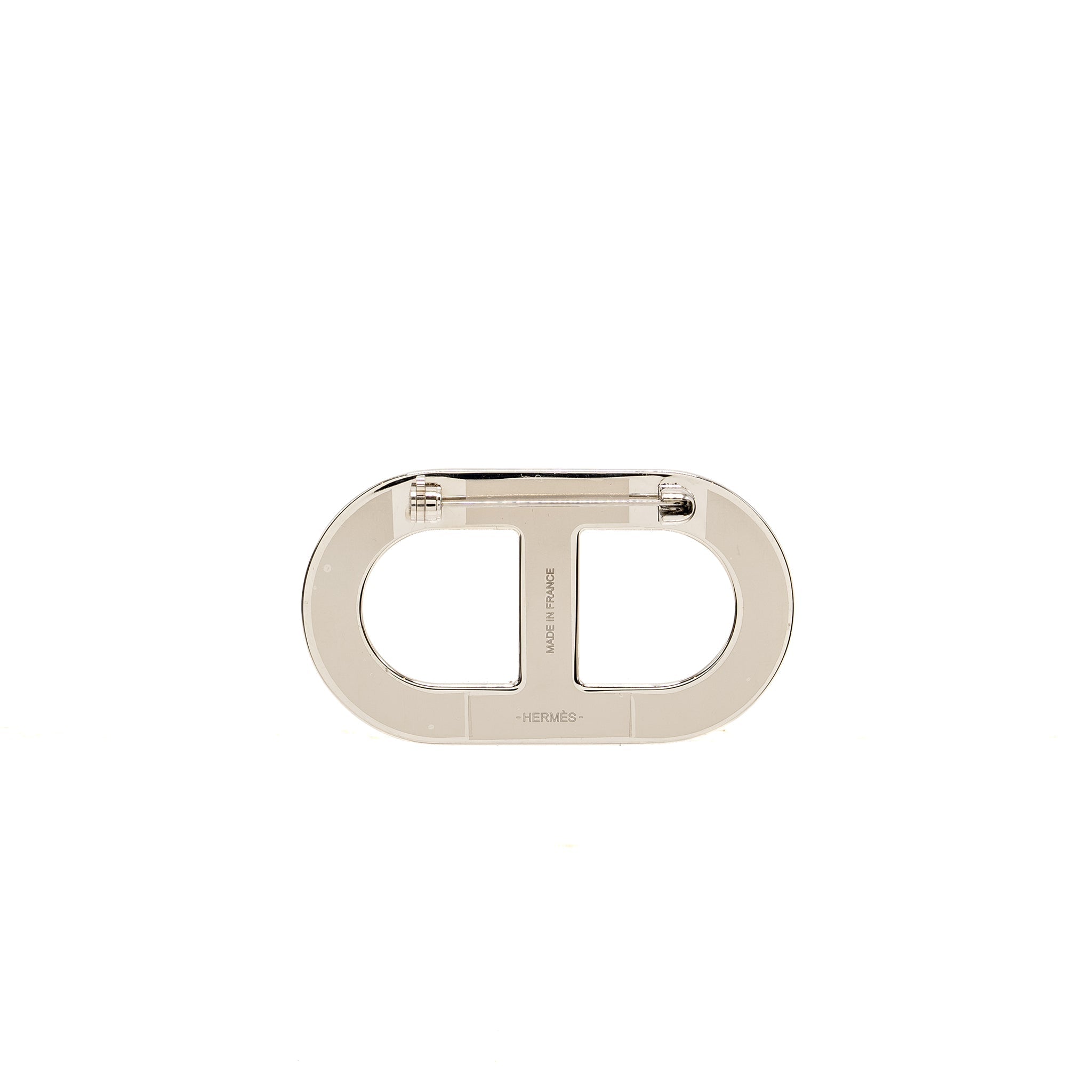 HERMES CHAINE D’ANCRE BROOCH EPSOM GOLD SHW