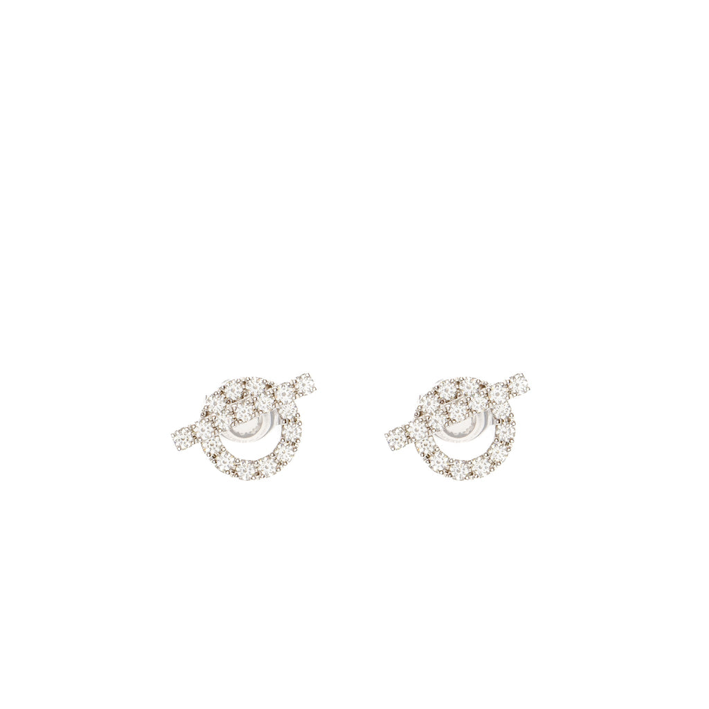 HERMES FINESSE EARRING WHITE GOLD/DIAMONDS
