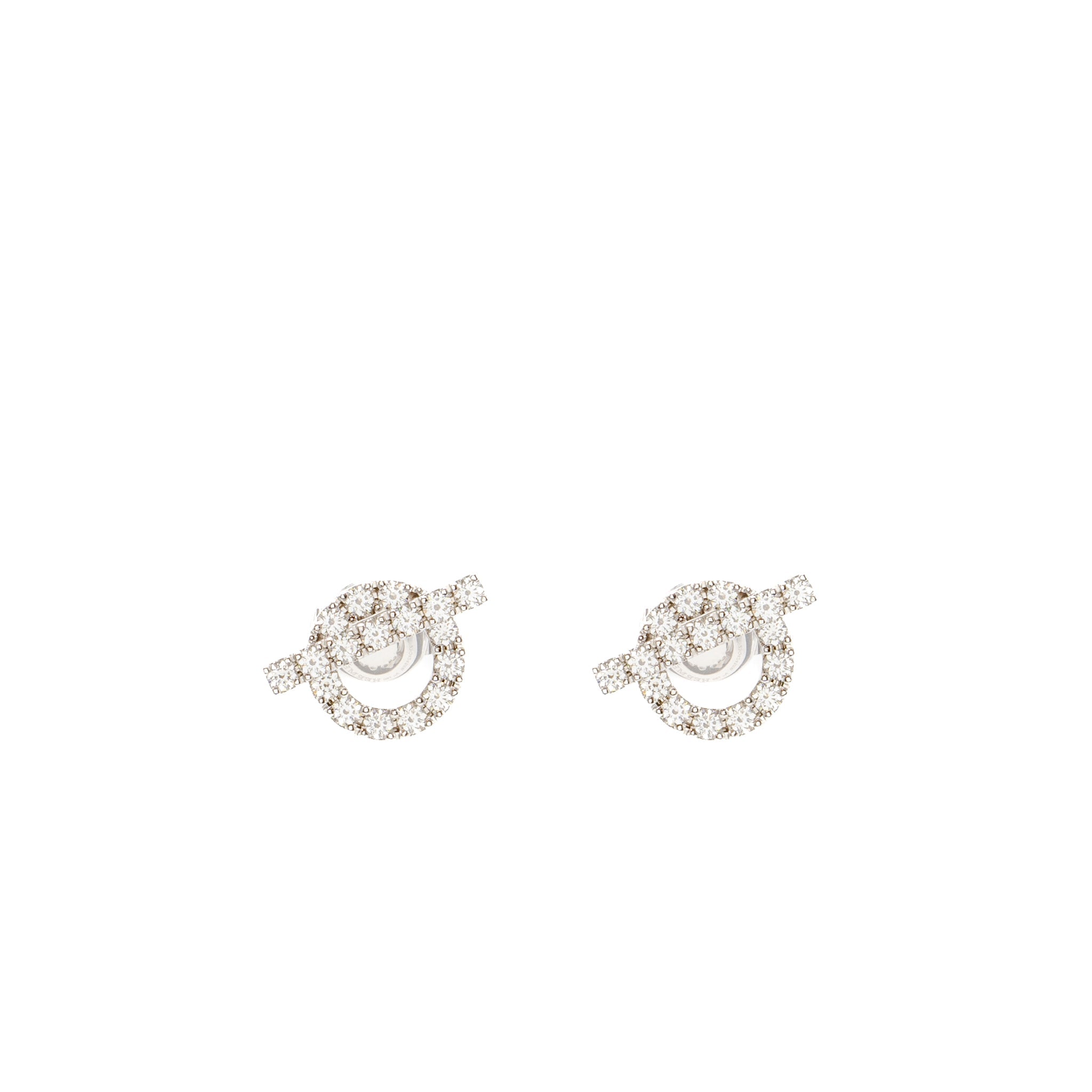 HERMES FINESSE EARRING WHITE GOLD/DIAMONDS