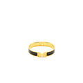 HERMES CLIC H BRACELET BLACK GHW