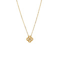 VAN CLEEF AND ARPELS VINTAGEL ALHAMBRA PENDANT 18K YELLOW GOLD DIAMONDS