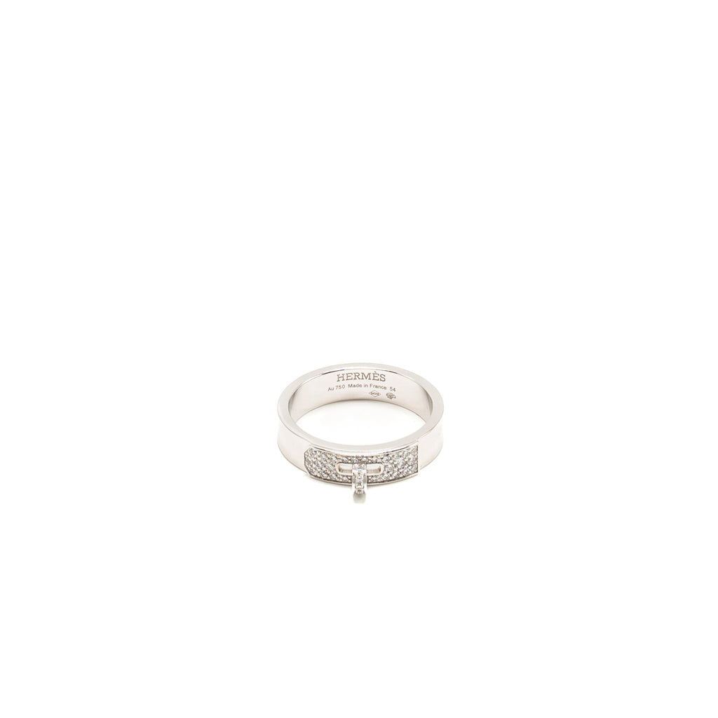 HERMES KELLY RING WHITE GOLD DIDMONDS