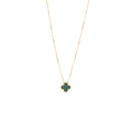 VAN CLEEF & ARPELS VINTAGE ALHAMBRA PENDANT MALACHITE YELLOW GOLD