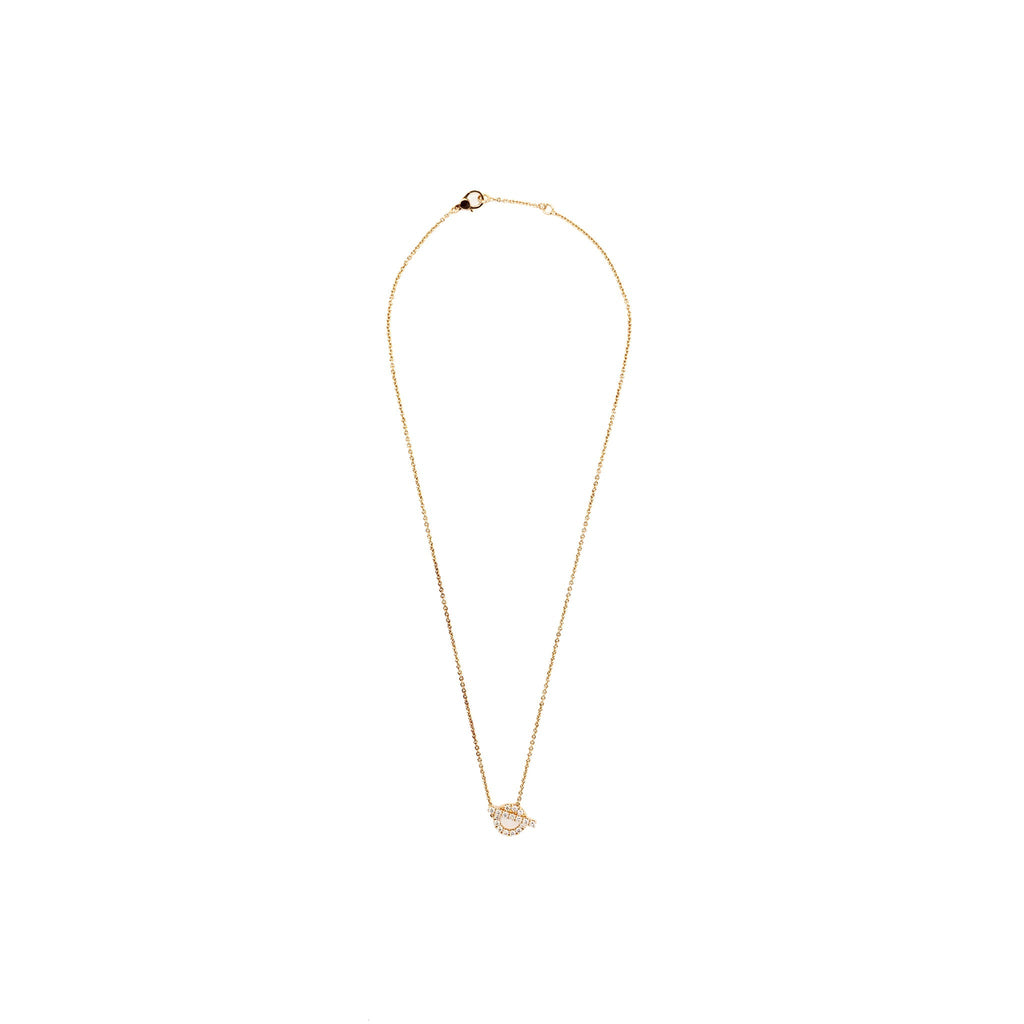 HERMES FINESSE NECKLACE ROSE GOLD DIAMONDS