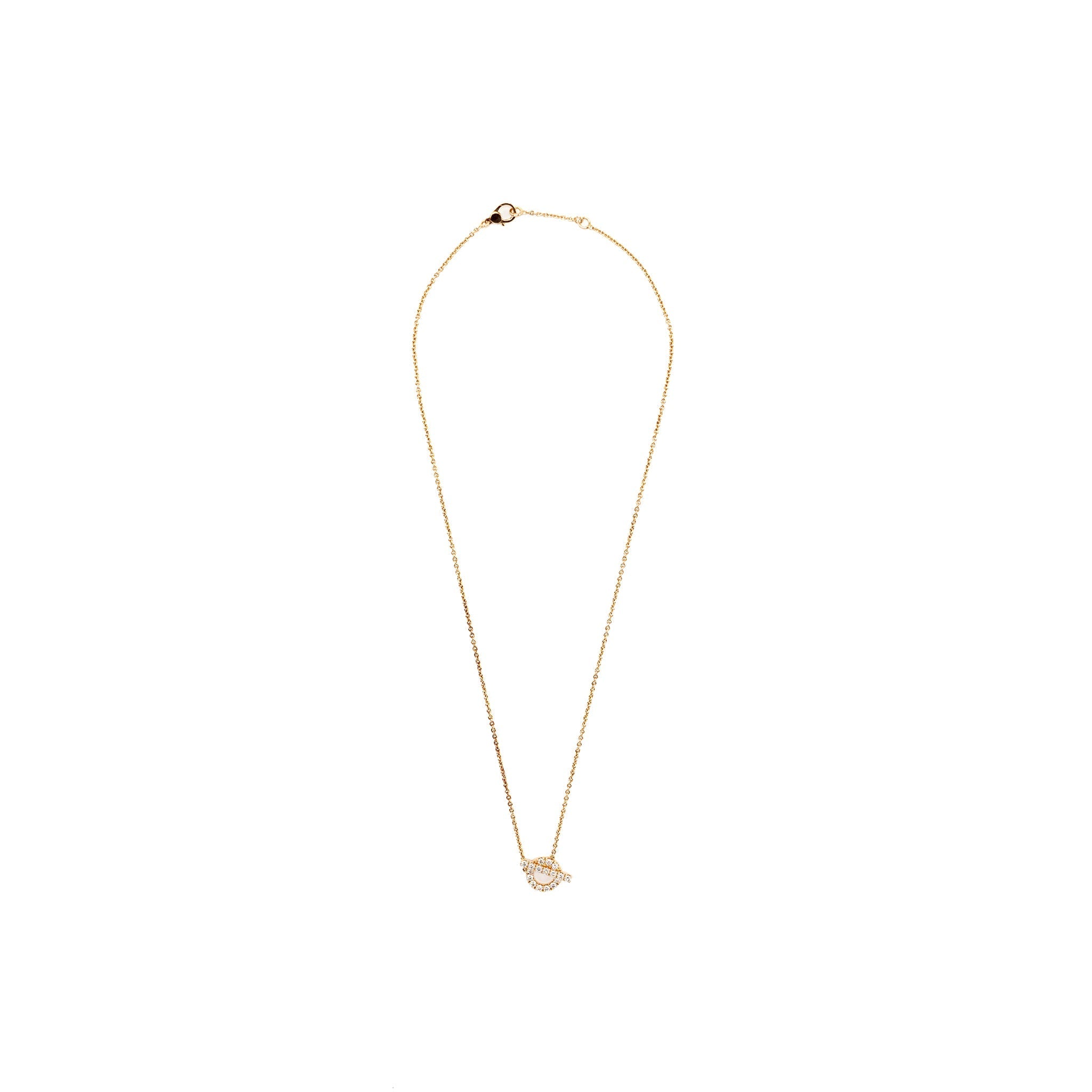HERMES FINESSE NECKLACE ROSE GOLD DIAMONDS