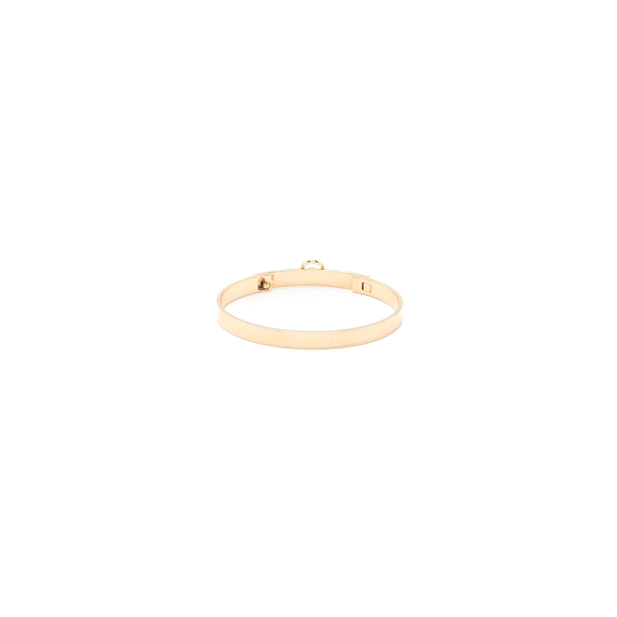 HERMES COLLIER DE CHIEN BRACELET ROSE GOLD DIAMONDS