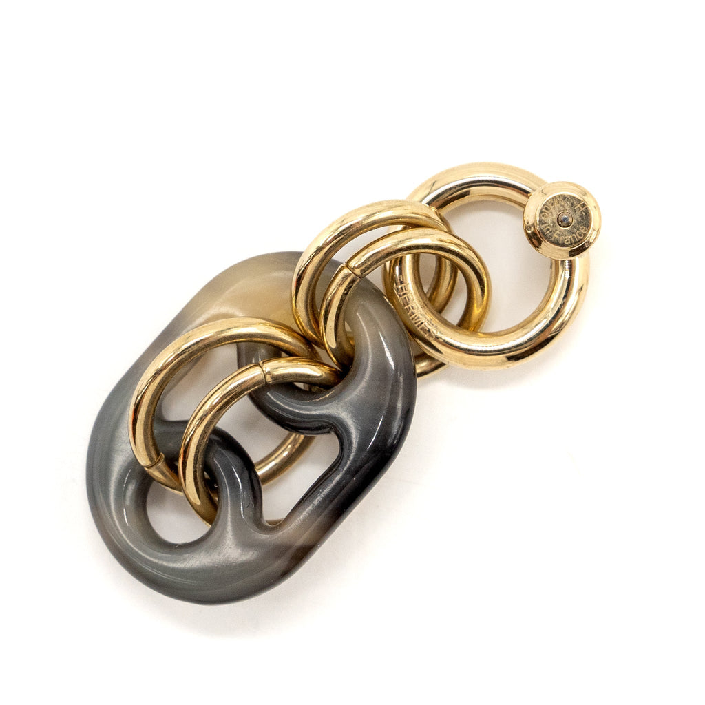 HERMES LA CORNE ET LA LAQUE EARRINGS MULTICOLOR GHW