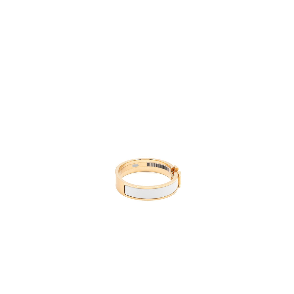HERMES CLIC H BRACELET WHITE RGHW