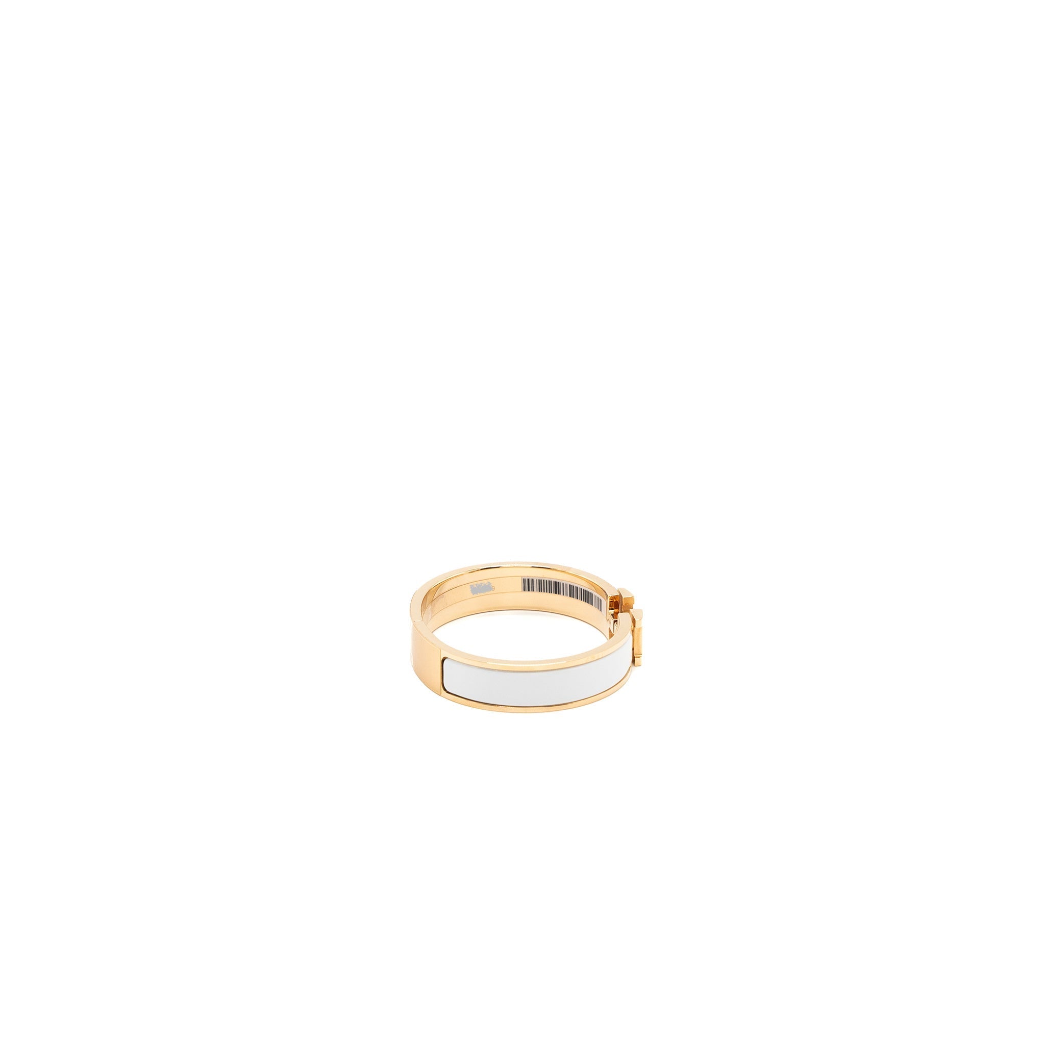 HERMES CLIC H BRACELET WHITE RGHW