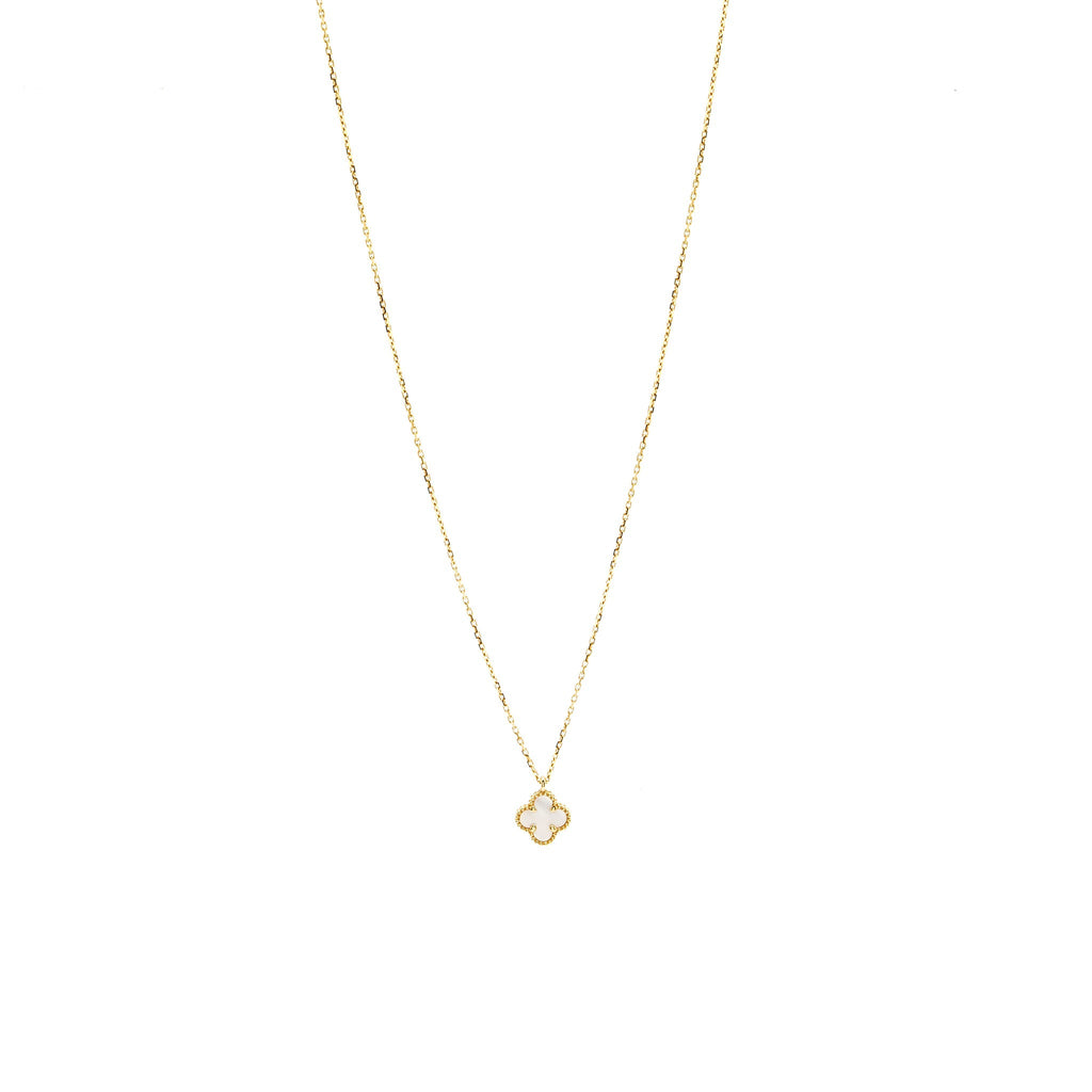 VAN CLEEF & ARPELS SWEET ALHAMBRA PENDANT 18K YELLOW GOLD/MOTHER OF PEARL