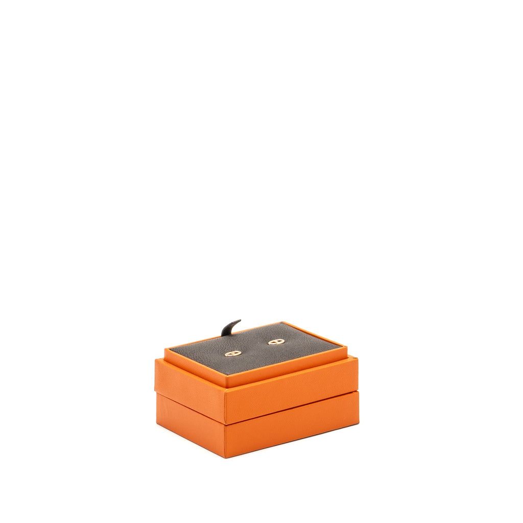 HERMES CHAINE D’ANCRE FARANDOLE EARRINGS ROSE GOLD