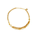 DIOR STAR/CLOVER/BEE/PEARL/CD NECKLACE GOLD TONE