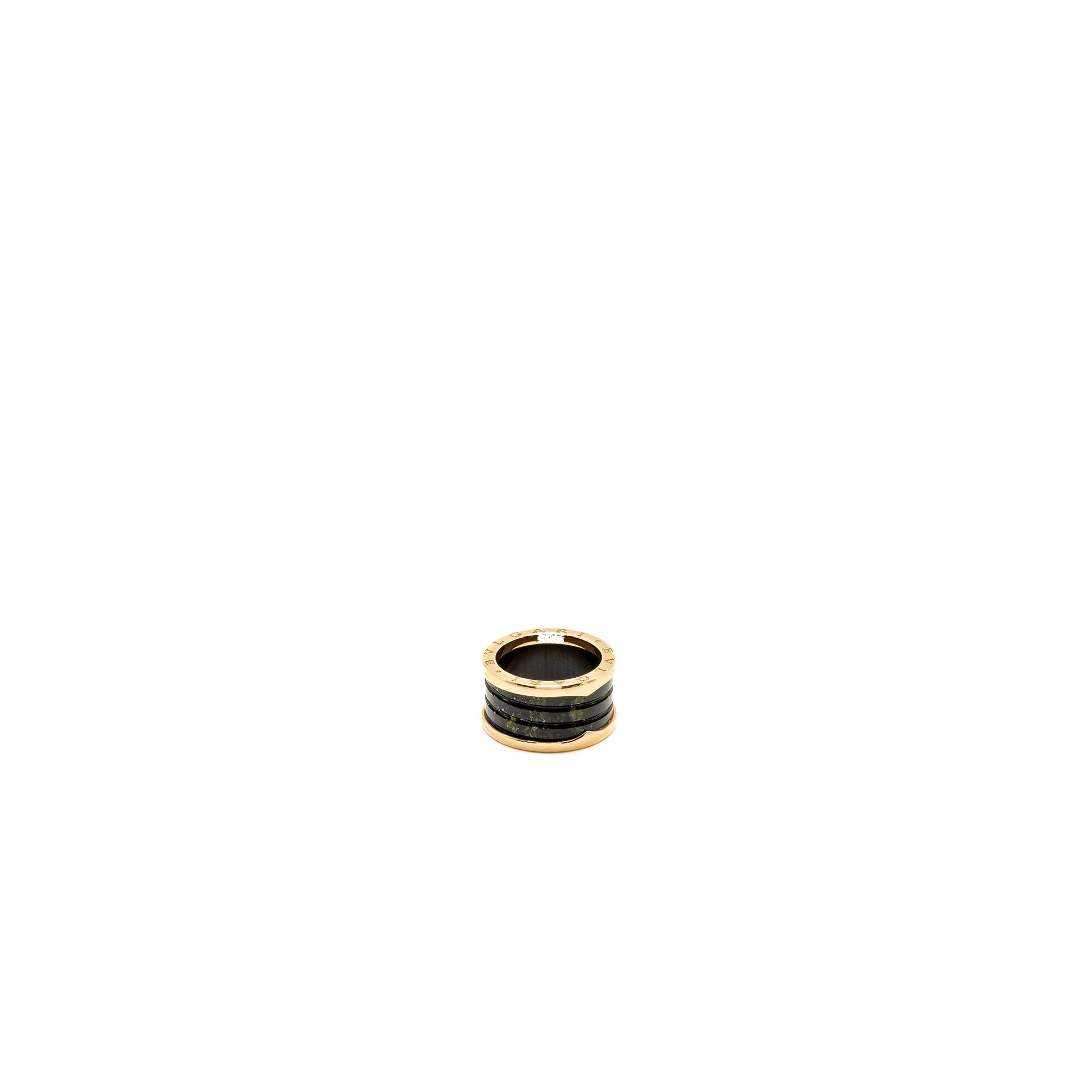 BVLGARI B.ZERO RING GREEN MARBLE ROSE GOLD