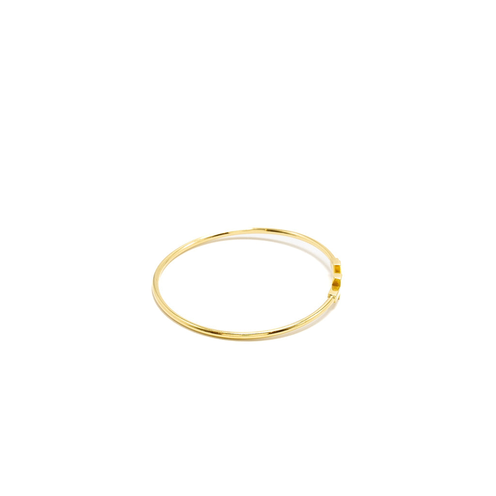 TIFFANY TIFFANY T NARROWS WIRE BRACELET YELLOW GOLD