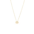 CARTIER AMULETTE DE CARTIER NEKCLACE, XS MODEL, WHITE MOTHER OF PEARL ROSE GOLD DIAMOND