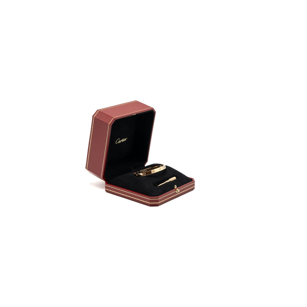 CARTIER LOVE BRACELET ROSE GOLD, 4 DIAMONDS