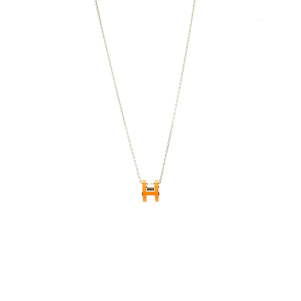 HERMES POP H PENDANT ORANGE SOIE SHW