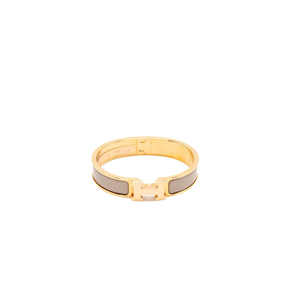 HERMES CLIC H BRACELET MARRON GLANCE RGHW