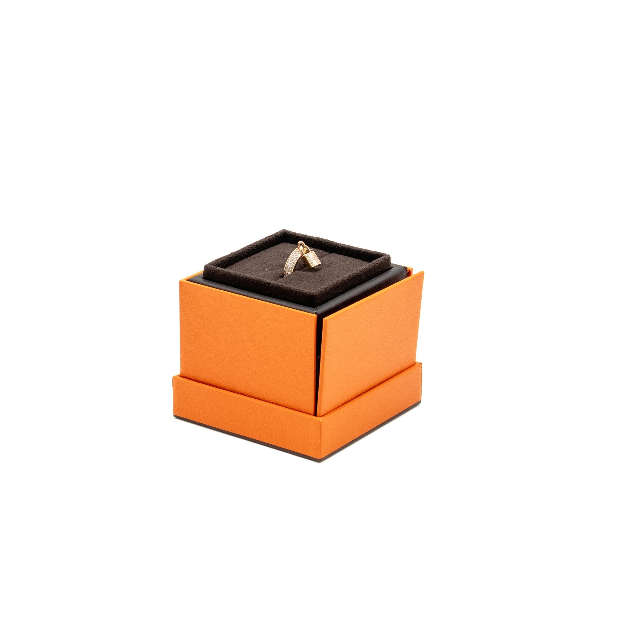 HERMES KELLY CLOCHETTE RING ROSE GOLD WITH DIAMONDS